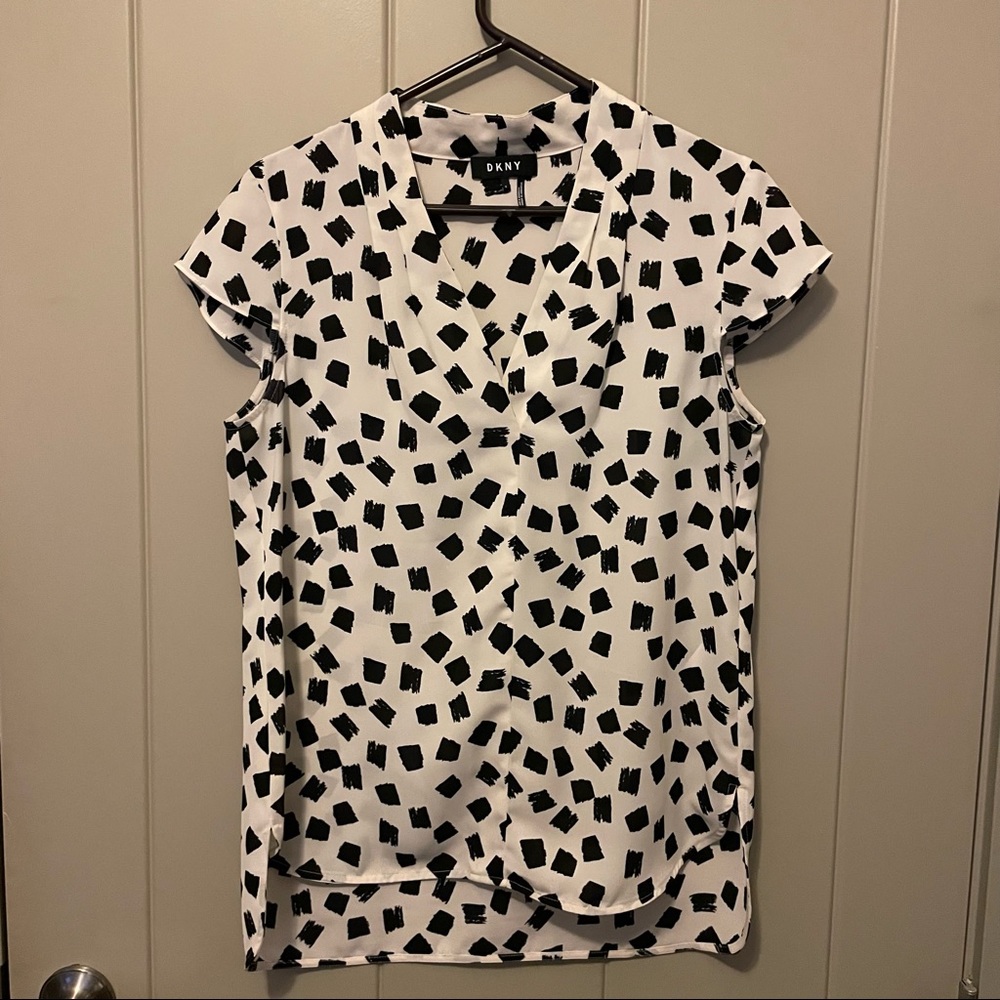 DKNY Printed Blouse Size 6